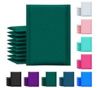 UCGOU 100pcs 6x10 inch Green Bubble Padded mailers