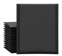 UCGOU Bubble Mailers 7.25x12 Inch Black 25 Pack Usable Size 7.25x11 Padded Envelopes Small Business Opaque Packaging Self Seal Waterproof Boutique Bulk Shipping Bags for Jewelry Makeup Supplies #1