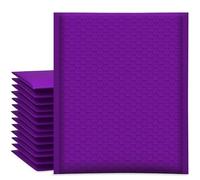 UCGOU Bubble Mailers 8.5x12 Inch Purple 25 Pack Usable Size 8.5x11 Poly Padded Envelopes #2 Medium Mailing Opaque Packaging Postal Self Seal Waterproof Boutique Shipping Bags for Clothes Makeup