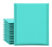 UCGOU Bubble Mailers 8.5x12 Inch Teal 25 Pack Usable Size 8.5x11 Poly Padded Envelopes #2 Medium Mailing Opaque Packaging Postal Self Seal Waterproof Boutique Shipping Bags for Clothes Makeup