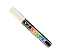 UCHIDA 315-C-0 Marvy Deco Color Chisel Tip Acrylic Paint Marker, White