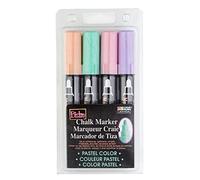 Uchida Bistro Chalk Marker Broad Point Set 4/Pkg, Multicoloured, 8.63 x 17.27 x 2.28 cm