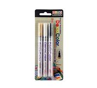 Uchida Decocolor Extra Fine Tip Marker, Multi-Colour, 3 Count (Pack of 1)