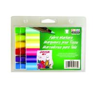 Uchida Fabric Marker Brush Tip 6/Pkg - Bold, Brilliant