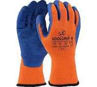 UCI Koolgrip-II Thick Latex Palm Coated Gloves - Orange Hi-vis - XXL - 1 Pair