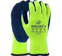 UCi KOOLgrip™ Thermo-Star Latex Palm Coated Thermal Cold Winter Grip Gloves (10 - XL, Yellow)