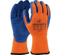 UCi KOOLgrip™ Thermo-Star Latex Palm Coated Thermal Cold Winter Grip Gloves (8 - Medium, Orange)