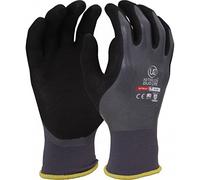 UCI Nitrilon Duo-Lite Fully Double Coated Nitrile Waterproof 18gg Grip Gloves (9 / Large)