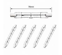Uci R7S Halogen Bulb 78mm 150W 230V Dimmable J78 Linear Warm White Security Light Bulb 2800K 1180Lm 5 Pack