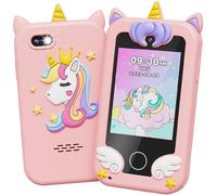 UCIDCI Kids Smart Phone Toys for Girls Ages 3-7 with Dual Camera - Toddler Phone Toys with Learning Games, Travel Toys with MP3 Music Player for Christmas, Birthday Gifts for 3 4 5 6 7 Year Old Boys