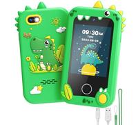 UCIDCI Kids Smart Phone Toys for Girls Ages 3-7 with Dual Camera - Phone Toy with Learning Games, Travel Gift with MP3 Music Player for Christmas Birthday Gifts for 3 4 5 6 7 Year Old Boys
