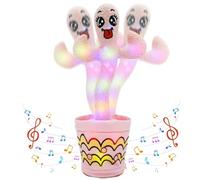 Ucikik Dancing Talking Cactus Toy for Baby Toddler, Singing Cactus with 120 Pcs Songs+Dancing+Recording+LED