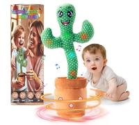 Ucikik Dancing Talking Cactus Toy for Baby Toddler, Singing Cactus with 120 Pcs Songs+Dancing+Recording+LED, Mimicking Recording Cactus Toys Gift for 0-6 6-12 Months Babies 1 2 3 Year Old Boys Girls