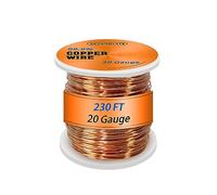 UCINNOVATE 20 Gauge Copper Wire, 230FT Soft Pure Copper Wire for Jewelry Making, Electroculture Gardening Plants