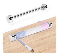 UCINNOVATE Custom Coiled Cable Winder, Rod Metal Bar Management with Multifunctional, Coiled Keyboard Cable Winder Use for DIY Decorate Custom Gaming Mechanical Keyboard USB Cable Tidy (Silver)