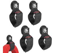 UCINNOVATE Heavy Duty Magnetic Hook Straps 4 Pack, 2.59INCH Magnetic Storage Hooks, Magnetic Tool Holder, Powerful Garage Storage Hook Ties, Extension Cord,Hose, Cable, Rope,Tools,Workshop,Pick-up