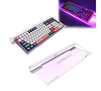 UCINNOVATE RGB Acrylic Computer Keyboard Stand, LED Backlit Keyboard Stand Tray, Gaming Keyboard USB Interface Titled Keyboard Stand for Easy Ergonomic Typing and Working Office Desk, Home, School