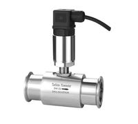 UCJTPCVI 4-20mA RS485 Clamp DN50 DN25 Water Turbine Flow Meter Flow Sensor(DN25 4-20mA)