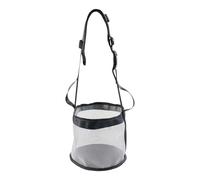 UCK-KIT Slow Feed Bag, Hanging Feed Bag with Adjustable Strap, Large Capacity Feed Mesh Bag for Horse Goat Cattled,White,M