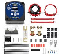 UCkasayfy 3m Adjustable Split Charge Relay Kit 12V 300Amp | Leisure Battery Kit Voltage Sensitive Relay VSR Kit for RV Marine Car Vehicle Truck Caravan Camper Yacht ATV UTV