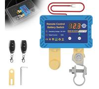 UCkasayfy Remote Battery Isolator Disconnect Switch 12V 140A with Led Voltage Display Anti-Theft Kill Switch for RV, Car, Truck, ATV, Marine