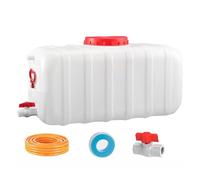 UCKYSU Domestic Water Tanks Food Grade Rectangular Thickened Water Tower With Faucet For Household Water Storage(35L)