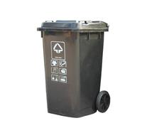 UCKYSU outdoor Outdoor Trash Can Large Sorting Garbage Bins with Lids Wheels Pedals Plastic Garbage Recycling Bins for Indoor Outdoor Commercial In Recycling dustbin(100L)
