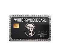 Uclac 4Pcs Anti-Wrinkle White Privilege Card Cover Sticker, Protects and Beautifies Debit Card