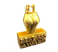 Uclac Funny Best Ass Award, Female Body Sculpture Trophy, Novelty Mischievous Hip Butt Resin Statue Trophy for Home Office Desktop Decoration Friend Coworker Prank Gift(A)