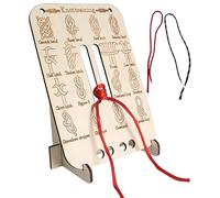Uclac Learn Knot Training Board With Rope, Learning Knot Tying Kit, Learn How To Knot For Adults Beginner Fishing Backpacking Hiking Outdoor Camping Gear Knots Game Cards Guide