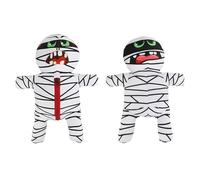 Uclac Mummy Plush Toy Set for Cats & Dogs with Squeaky Chew Features and Hidden Snack Pocket, Sturdy Play Accessories
