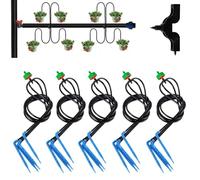 UCLEVER Arrow Drip Irrigation System Emitters Stake Flow Drippers, Garden Self Automatic Watering System, Irrigation Equipment, Self Watering Spikes, Set of 5