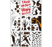 UCLEVER Halloween Window Stickers Double Sided Crazy Spooky Window Clings for Party Home Yard Decoration (Halloween A)