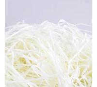 UCLEVER Shredded Tissue Paper for Gift Boxes Stuffing 200g Hampers Filling and Packaging Filler, Soft Shreds Raffia Paper (White)