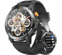 UCMDA Military Smart Watch for Men - Smart Watches with Bluetooth Voice Call Compatible Android iOS Phone, 126+ Sports Mode Activity Trackers, IP68 Waterproof Outdoor Smartwatch for iOS Android