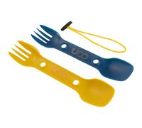 UCO Recycled ECO Utility Spork 3-in-1 Combo Spoon-Fork-Knife Utensil, 2-Pack, Berry & Mustard