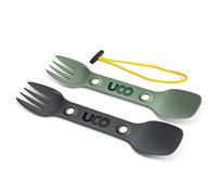 UCO Utility Spork 2 Pack with Tether Green/Coal