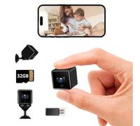 UCOCARE Mini Spy Camera WiFi [32GB Memory Card Included], 4MP Indoor Camera with Phone APP, Motion Detection, Night Vision, Remote Access Live Video from the APP, Family Sharing