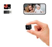 UCOCARE Mini Spy Camera WiFi [32GB Memory Card Included], 4MP Indoor Camera with Phone APP, Motion Detection, Night Vision, Remote Access Live Video from the APP, Family Sharing