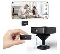 UCOCARE No Wifi Security Camera, WiFi/AP Hotspot/Offline Available, 4K Mini Wireless Spy Camera with Built-in 64GB Memory Card, 940nm Night Vision, Magnetic Mount, 7H Battery Life/Motion Detection