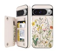 uCOLOR Compatible with Google Pixel 10/10 Pro Wallet Case with Card Holder Slot Folio Flip PU Leather Cover for Women Girls (Desert Flowers, for Google Pixel 10/10 Pro 6.3")