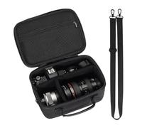 uconsmimo Waterproof Camera Case for Canon EOS Rebel T7/T100/R100/R7/R6/R5/R5 Mark II, for Nikon/Sony/Fujifilm DSLR Portable Bag Accessories,with Shoulder Strap and Handle