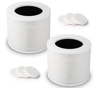 Ucoolbe 2-Pack Core Mini Air Purifier Replacement Filter, H13 True HEPA Filter, 3-in-1 Premium High Efficiency Filter with 6 Fragrance Sponges, Part # Core Mini-RF