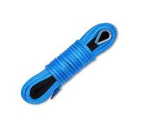 Ucreative 6mm x 15m 3.5t(7700LBs ) Synthetic Winch Line Cable Rope with Sheath ATV UTV (Blue)