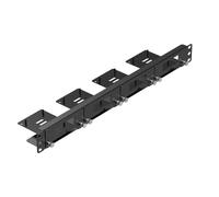 UCTRONICS Carbon Steel 19" 1U Raspberry Pi Rack Mount, Raspberry Pi Server Rack for Raspberry Pi 5/4B/3B+, Supports 4 PIS and 4 SSDs, Front Removable Raspberry Pi 1U Rack Mount with Thumbscrews