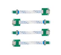 UCTRONICS Micro SD to Micro SD Card Male to Female Flexible Extender, 15cm/5.9in Micro SD Card Extension Cable Adapter Compatible with Raspberry Pi, Arduino, and 3D Printer, 4 Pack