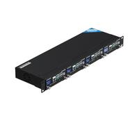 UCTRONICS Pi 5 Rack Pro, Raspberry Pi 5 NVMe Rack with 4 × M.2 NVMe SSD Base, PCIe to NVMe, Safe Shutdown, 0.96" Color LCD