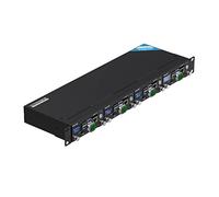 UCTRONICS Pi Rack Pro for Raspberry Pi 4B, 19" 1U Rack Mount, Black, Plastic, Supports 4 2.5" SSDs, Secure Shutdown, 0.96" Color Display