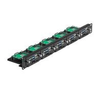 UCTRONICS U6264 19 inch 1U Raspberry Pi Rackmount, SSD Bracket for Any 2.5 inch SSDs, Hold Up to 5 Raspberry Pi 4B Boards, Front-Removable with Captive Screws