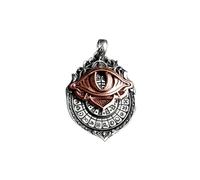 Ucuse 1PC Tarot Vision Pendant - All-Seeing Eye Necklace, Tarot Card Symbol Pendant, Mystic Divination Jewelry, Spiritual Guidance, Fate Insights, Smooth Rotation